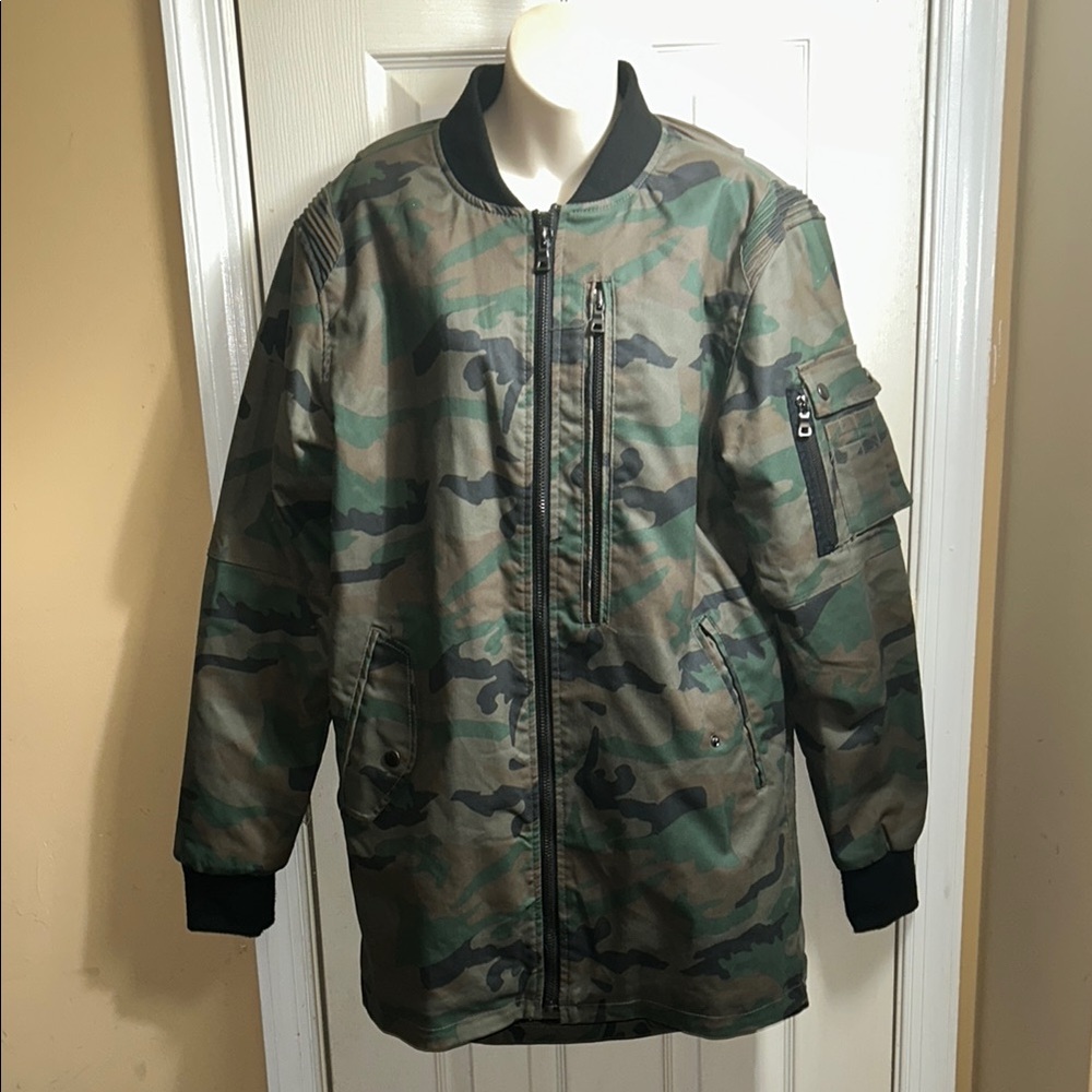 Smoke Rise Men's Camouflage Bomber Jacket